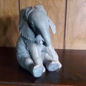 Gray Elephant Figurine